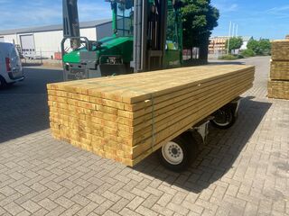 Ca. 140x Vuren Regels Geschaafd Geïmpregneerd, 47x75mm, lengte 247cm